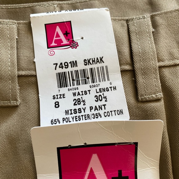 Missy school apparel khaki pants mean - Picture 5 of 9